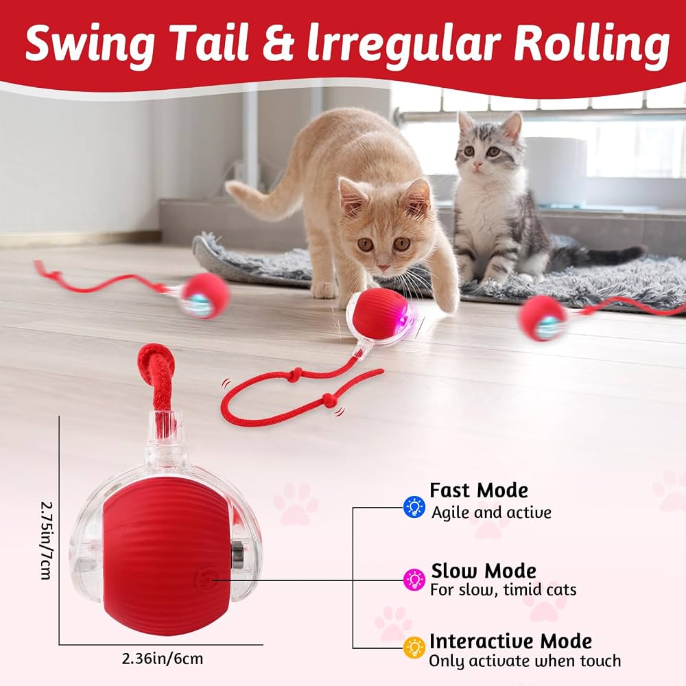 PlayRoll — Auto-Rolling Cat Ball