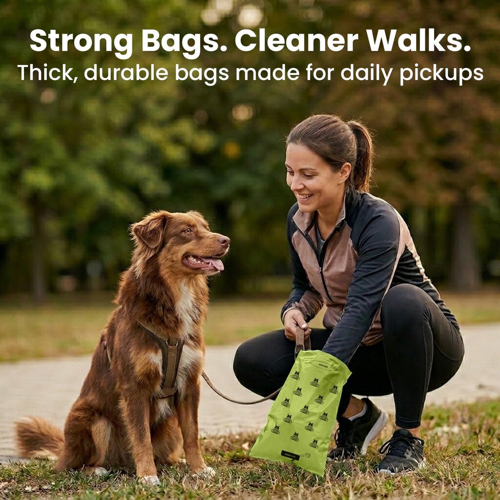 Leak-Proof Extra Thick Dog Poop Bags - Fresh Scent + Pack of 150