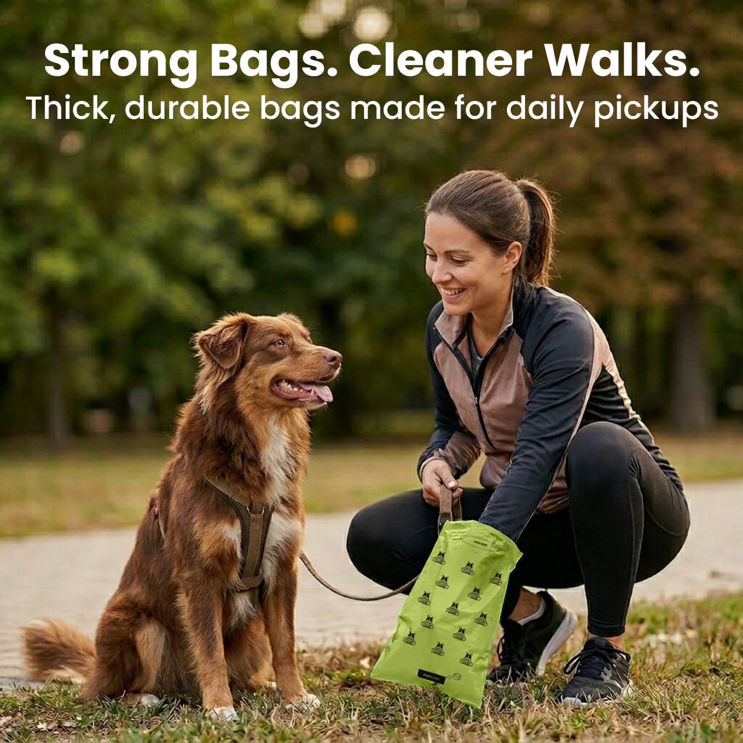 Leak-Proof Extra Thick Dog Poop Bags - Fresh Scent + Pack of 150